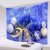 Party Living Room Bedroom Dorm Wall Decor Backdrop Fabric Christmas Fireplace Christmas Tree Printing Home Decor Tapestry