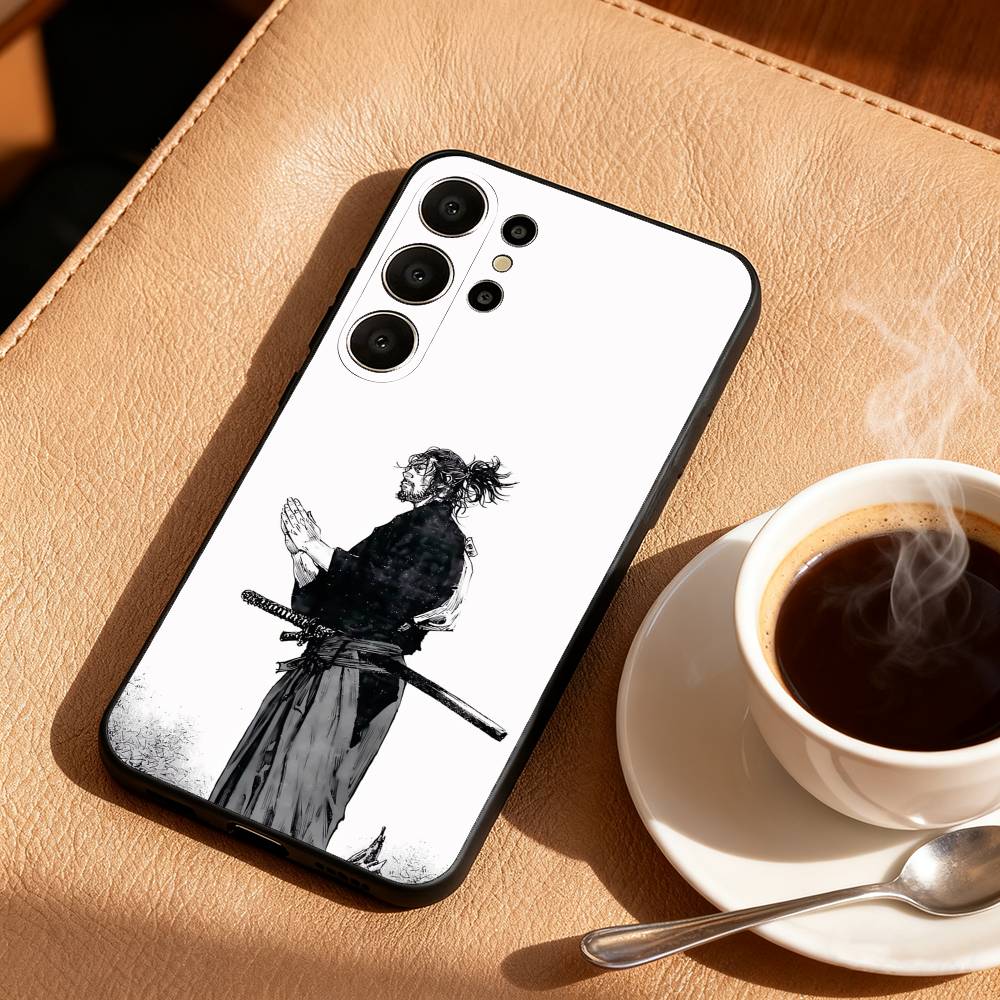 Чехол для телефона Vagabond M-Miyamoto M-Musashi для Samsung S25,24,23,22,30,21,10,9,Ultra,Plus,Lite,FE Черный Мягкий Чехол