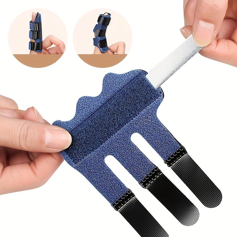 4pcs Upgraded Trigger Finger Splint,Trigger Finger Brace Support with 3 Adjustable Fixing Belt,Finger Straightener for Middle Ring Index Pinky Thumb