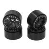 4Pcs 2.2 Inch Wheel Hubs Aluminum Alloy Wheel Hubs for 1 10 Remote Control RC Rock Crawler Car Black