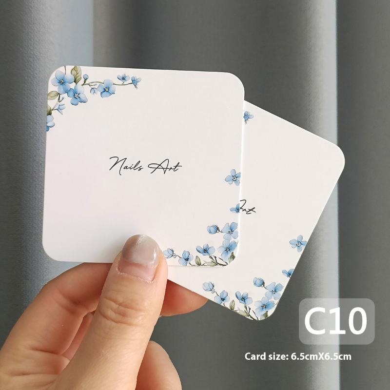 20 листов Накладные ногти Пресс-он Нижний цветочный узор Картонный фотореквизит Ручная работа Искусственные ногти Арт-типсы Дисплей Шоу-карточка Инструменты для маникюра