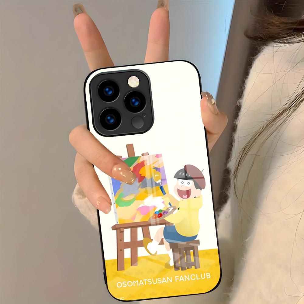 Anime Osomatsu Phone Case For IPhone 17 Pro Max 16 15 14 Pro Max 13 11 Plus Glass Cover