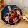 Custom Text Automatic 8 Bone Umbrella, Portable Sun Rain Protection UmbrellaHotel Transylvania