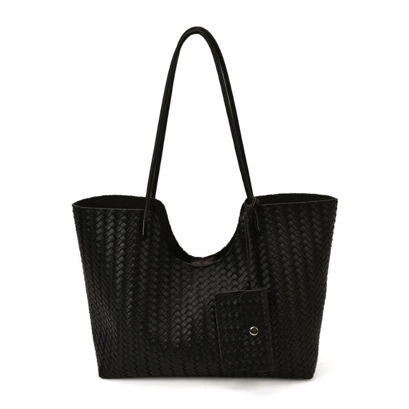 Вязаная сумка большой вместимости женская осенне-зимняя новая повседневная на плечо сумка «мать и дитя» ретро высококлассная сумка-тоут