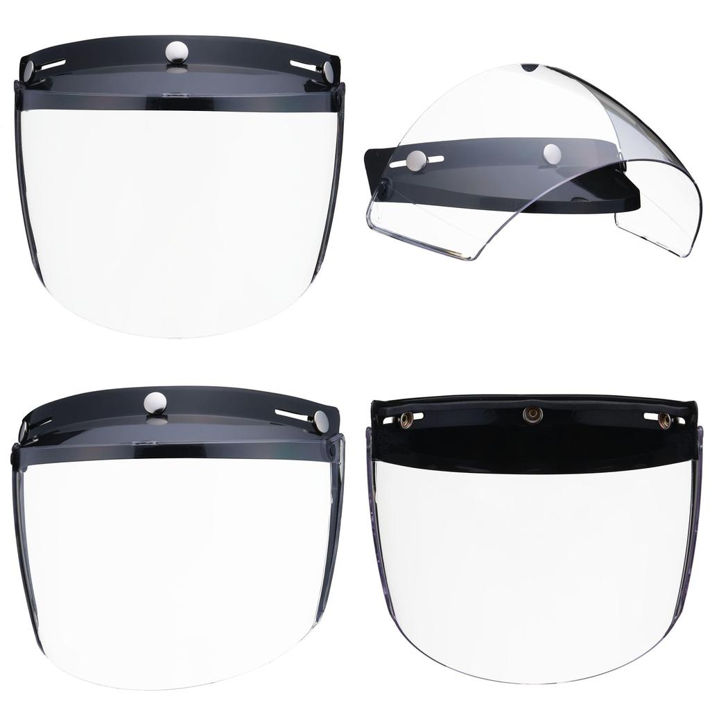 Шлем Shield Jet Full Vintage, суперсовместимый со стандартными шлемами SG Standard TT&CO. Поднимающийся щиток, Прозрачный, Шлем, Лицо, [Совместимый]