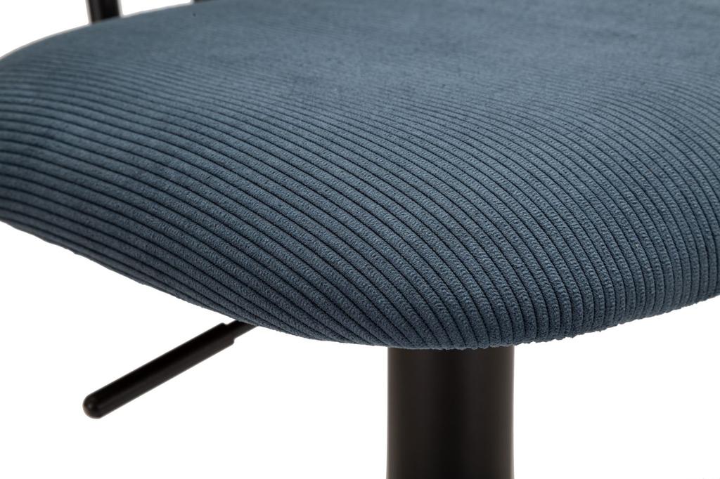 Bar Stool With Lift Light Navy Cm 41X47,5X85-106,5(Seat Cm 61-83) Set 2Pcs