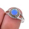 Natural Australian Opal Gemstone 925 Solid Sterling Silver Ring Size 7.5 k7C86