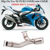 Слипон для SUZUKI GSXR1000 GSXR K9 2009 2010 2011 Мотоциклетный Выхлопной Коллектор Выпускной Модифицированный Средний Патрубок Глушитель Нержавеющая Сталь