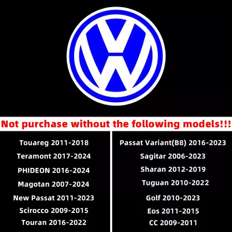 For VW Volkswagen Jetta MK5 Golf Car HD Door Welcome Lights Led Projector Decor Lamp For VW R Line GTI Atlas Jetta Touareg VariaKD5