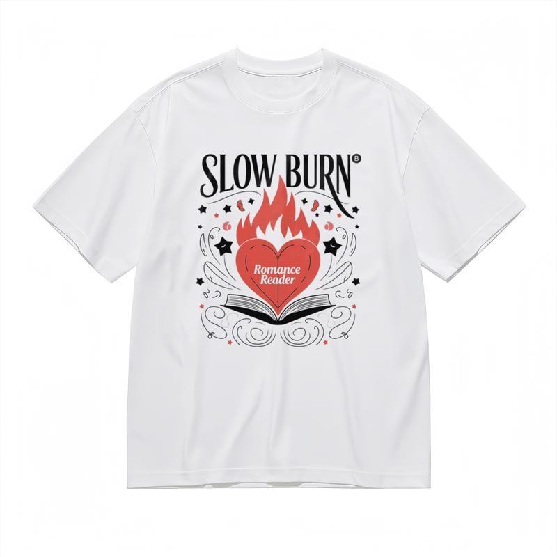 Men's Fashion Comfy Classic T-Shirt Mens Womens Tees Top Star Fire Book Pattern Art Design Tee