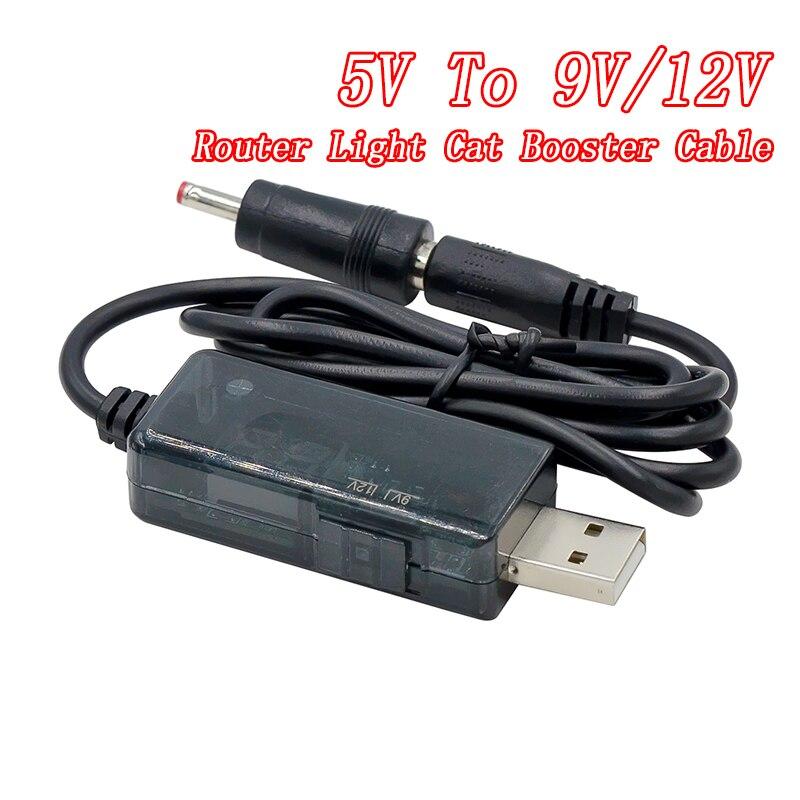 USB повышающий преобразователь постоянного тока от 5 В до 9 В 12 В USB повышающий преобразователь кабель + разъем 3,5x1,35 мм для источника питания/зарядного устройства/преобразователя питания