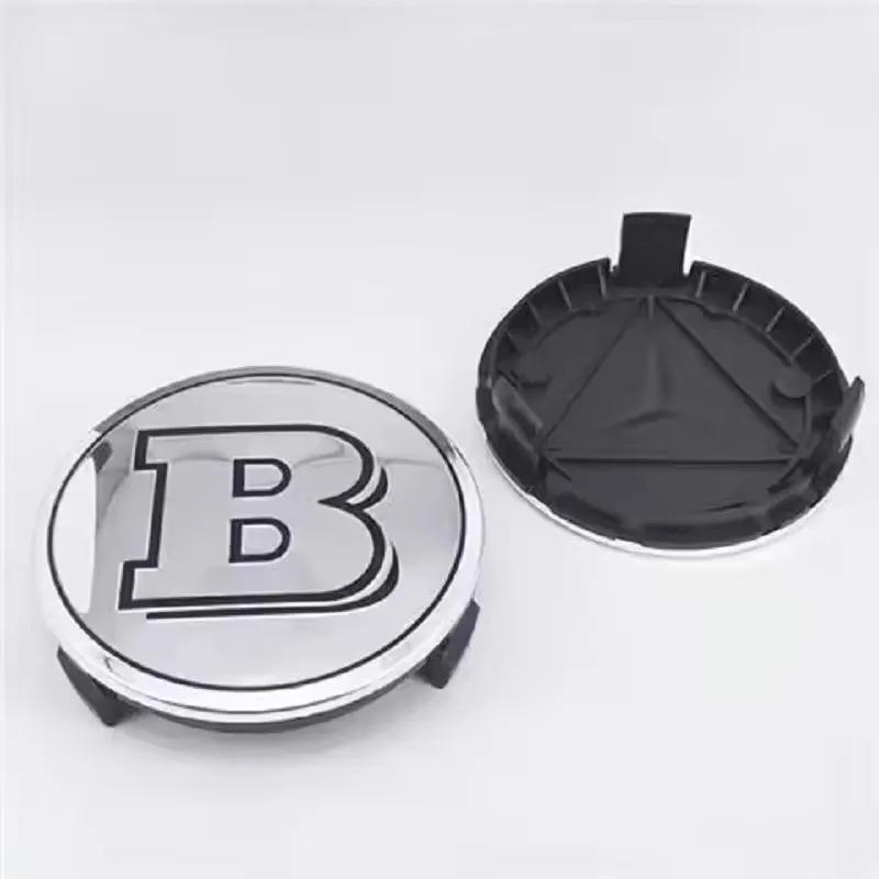 4Pcs 75mm Brabus Logo Car Emblem Wheel Center Hub Cap Accessories AMG Apple For Mercedes Benz W204 GLA GLC CLA W205 W203 W206
