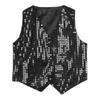 Costume Vest Glitter Unisex Colorful Kids Sleeveless Sequin Vest For Party