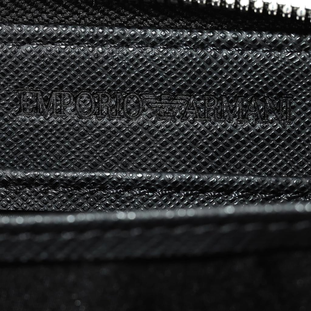 ARMANI Armani Coin Case Y4R500 Y138E 81072 Coin Purse with Key Ring Black Black [Item]