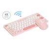 Wireless Keyboard Mouse Set Stylish Slim Round Keycaps   Ergonomic 2.4G Keyboard Mouse Combo for Desktop PC Computer