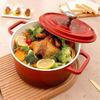 Enameled Cast Aluminum Dutch Oven For Bread Baking Cast Iron Braising Pot Earthenware Pot Enamel Non-stick Pot Gas Cooking Pot