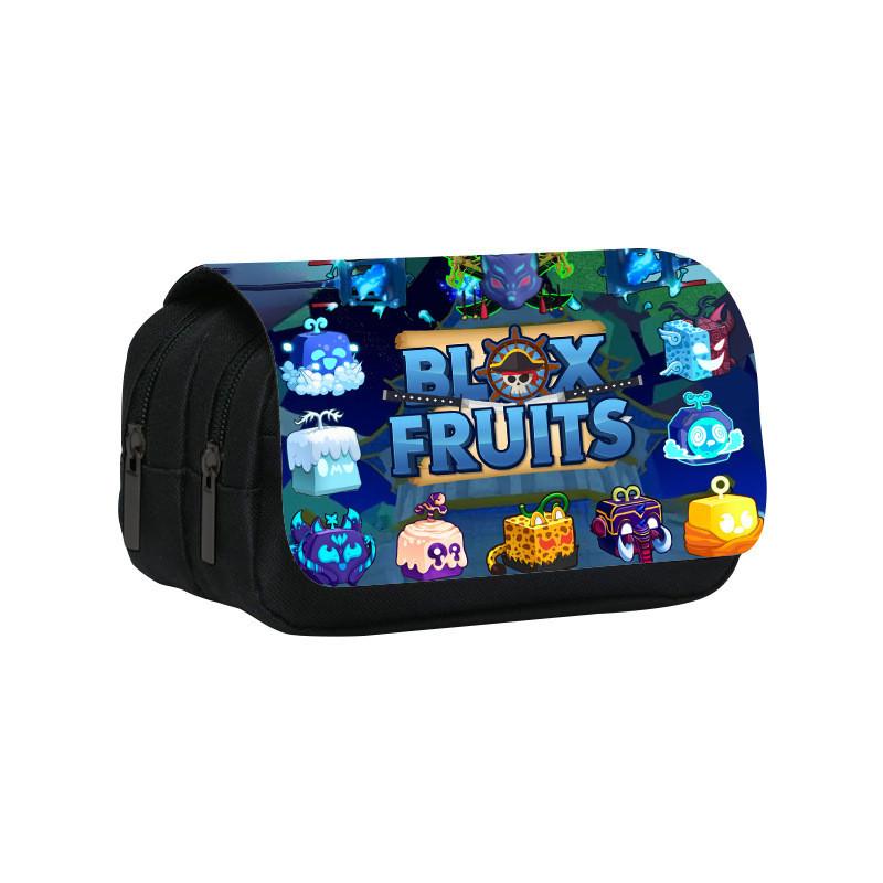 Двухслойная пенал Blox Fruits из нейлонового материала для школьников и детей