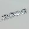 3D ABS Car Stickers Chrome Black Logo Letters 2008 3008 4008 5008 Emblem Badge For Peugeot Rear Trunk Sticker Decal Accessories