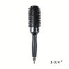 Black Cylinder Curly Hair Comb Ceramic Aluminum Alloy Tube Nylon Tooth Roller Comb Hair Salon Big Wave Hair Brush