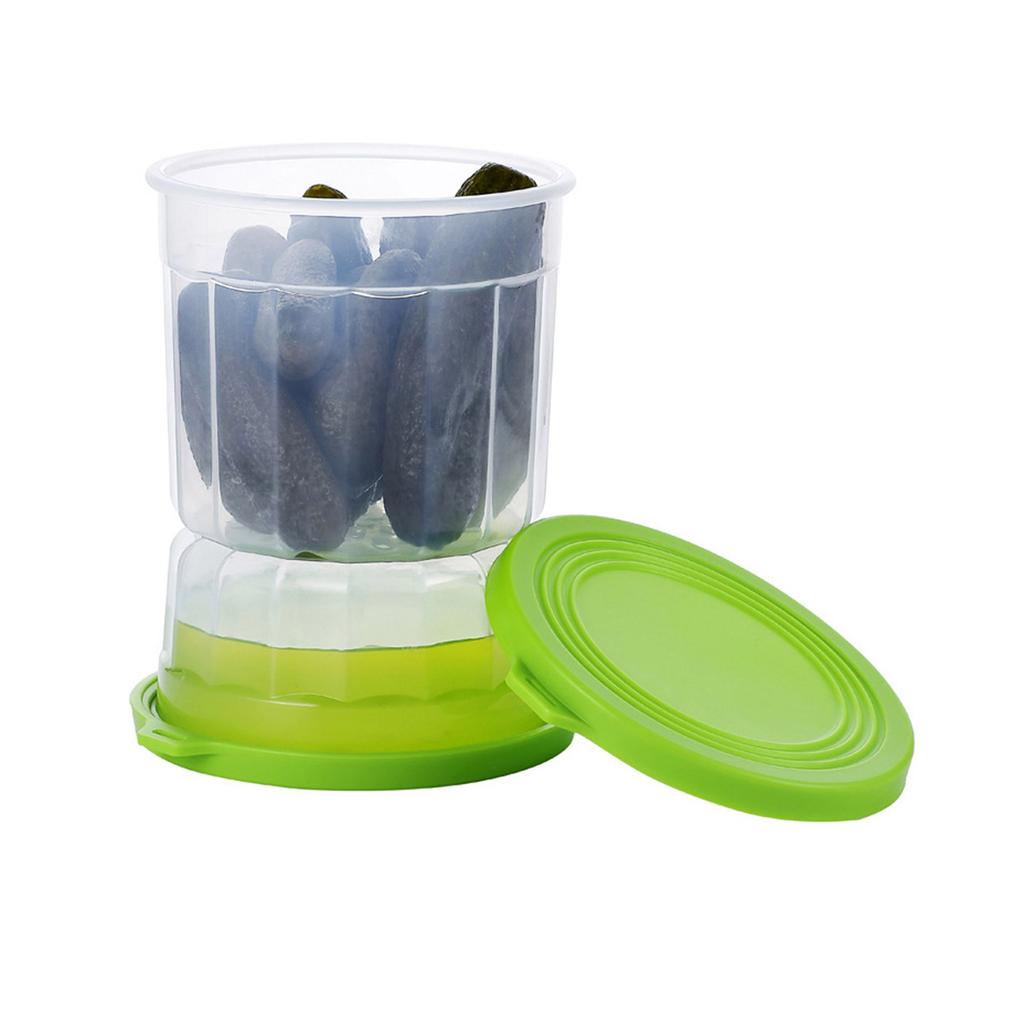 Герметичный стеклянный контейнер для оливок с дизайном в виде песочных часов, безопасная банка для маринования в холодильнике со съемным ситечком