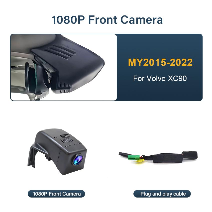Видеорегистратор для Volvo XC90 2015 2016 2017 2018 2019 2020 2025 2025 2025 2025, Plug and Play 4K Автомобильный видеорегистратор Видеорегистратор для XC90