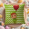 Чехол на подушку B-Boy-Girl-Pocoyo Натуральный Лен Органическая Ткань Двусторонний Принт Диван Домашний Декор Подарок Наволочка