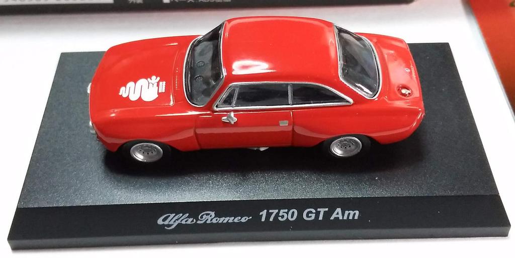 Kyosho Alfa Romeo Miniature Car Collection 3 1750 GT Am Red Snake Mark 1/64