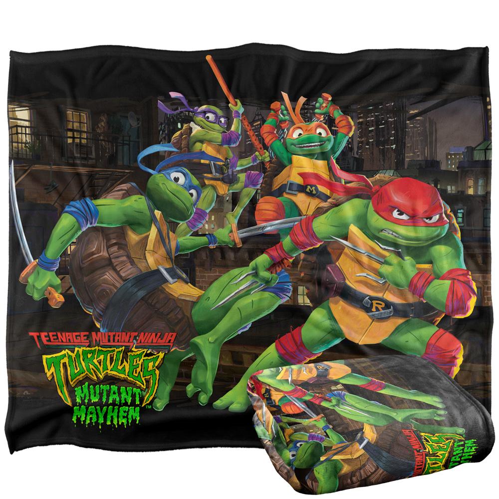 Teenage Mutant Ninja Turtles: Mutant Mayhem Nightly Rooftop Escapade Silky Supersoft Blanket