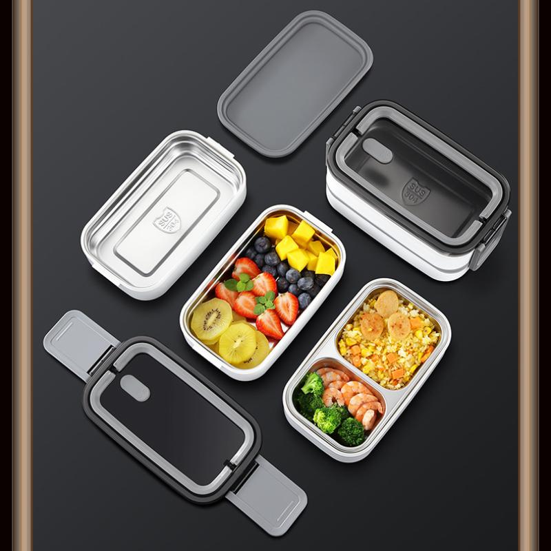 Ланч-бокс из нержавеющей стали 304 для детей, школы, офиса с термосумкой, портативные контейнеры для бэнто, пригодные для микроволновки, контейнеры для хранения продуктов
