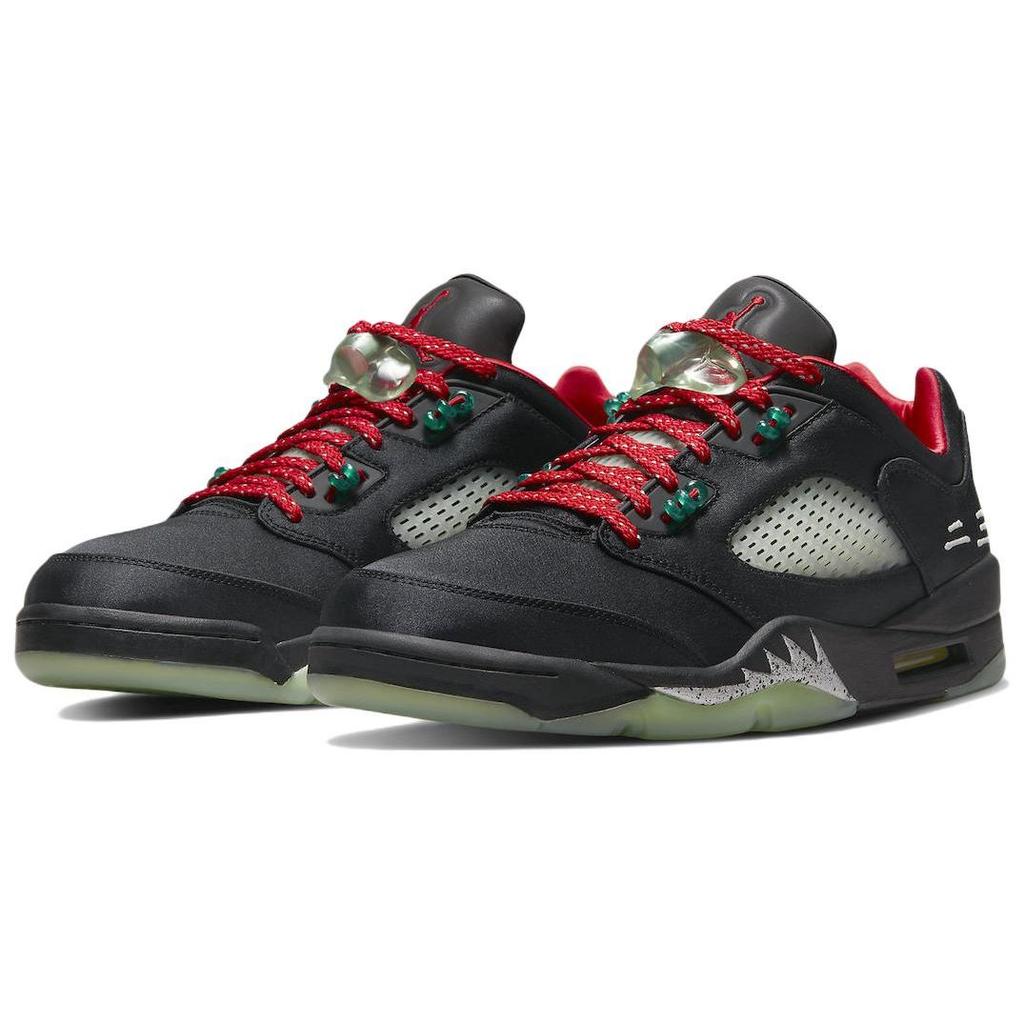 Кроссовки унисекс CLOT x Air Jordan 5 Retro Low Jade Black Classic-Jade Fire-Red DM4640-036