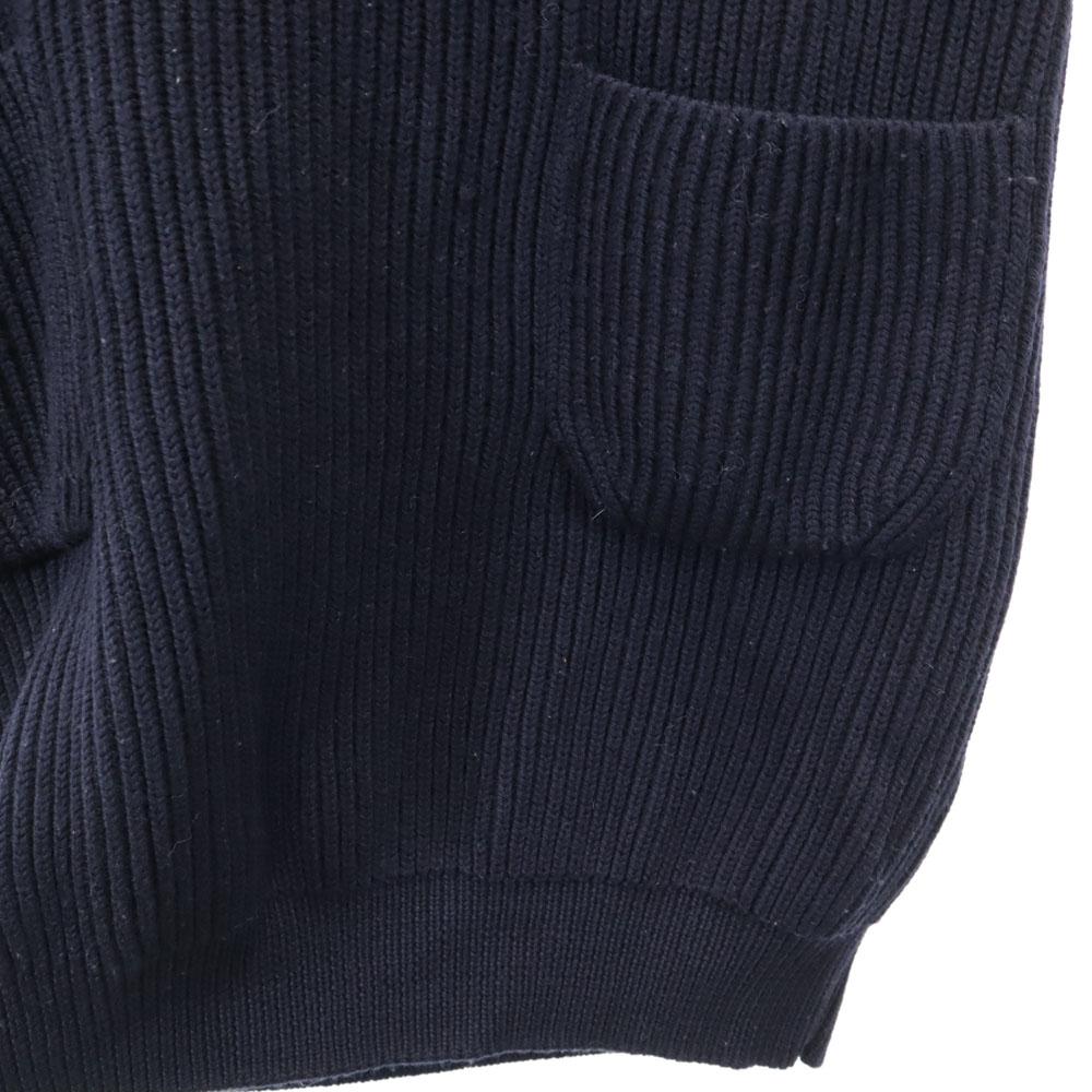 BATONER сделано в Японии Вязаный жилет с V-образным вырезом 1 Темно-синий Женский Б/у