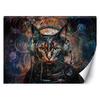Wallpaper Futuristic Cat Abstraction