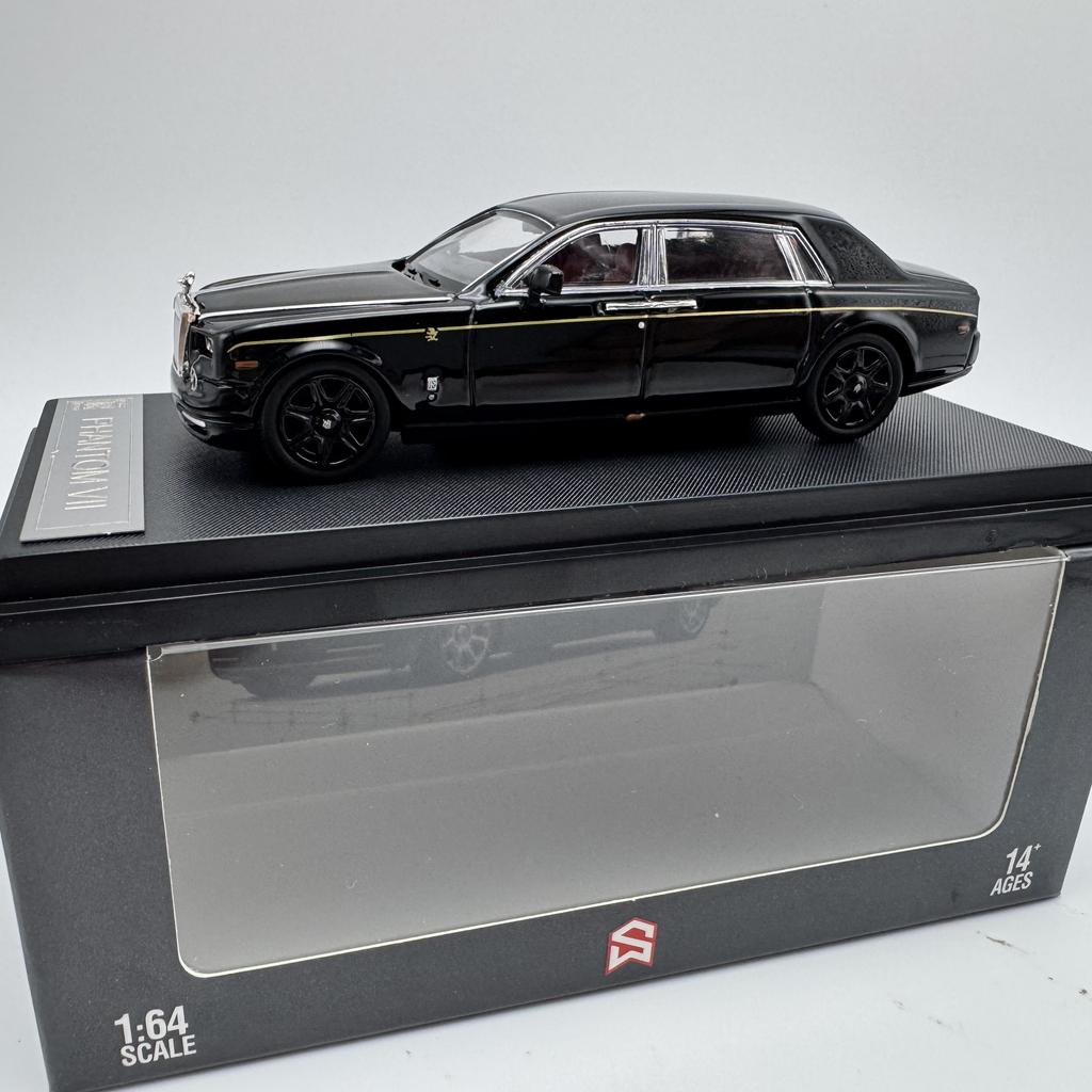 SW 1/64 Rolls Royce Phantom VII Металлическая гоночная машина Литые модели и игрушечные транспортные средства Модель автомобиля Масштабная миниатюрная модель автомобиля Для детей
