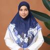Женский хиджаб шифон с принтом исламская шапочка мгновенный дышащий мусульманский головной убор