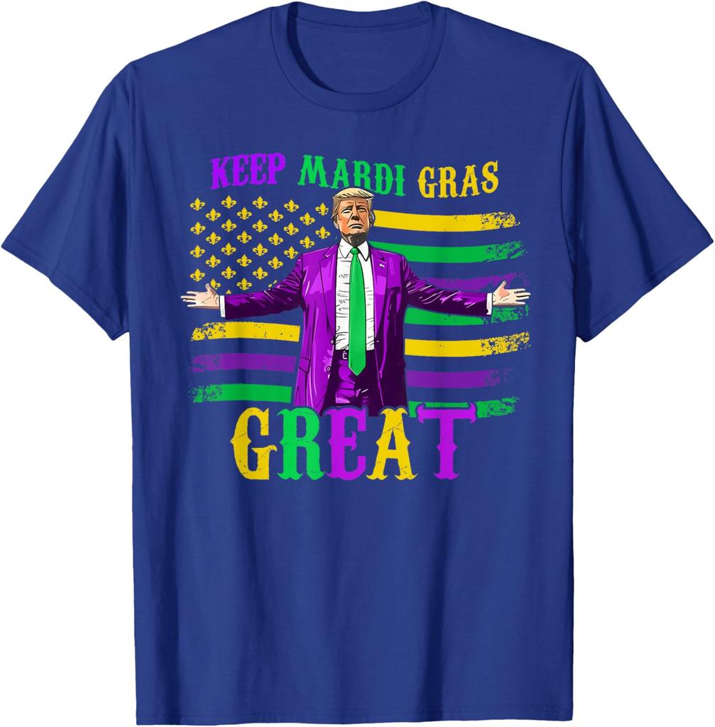 Keep Mardi Gras Great Funny Trump Mardi Gras T-Shirt