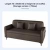 Upholstered Storage Bench Space-Saving Small Sofa Space-Efficient Design Modern and Design for Apartment Dwellers