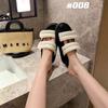 2025 New Sponge Bubble Super Soft Waxy Velcro Double with Platform Slippers Women Sandals Wear Travel Beach Shoes