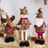 Christmas Decorations Telescopic Santa Claus Snowman Elk Doll Xmas Ornaments Merry Christmas Kids Gifts Doll Happy New Year 2025