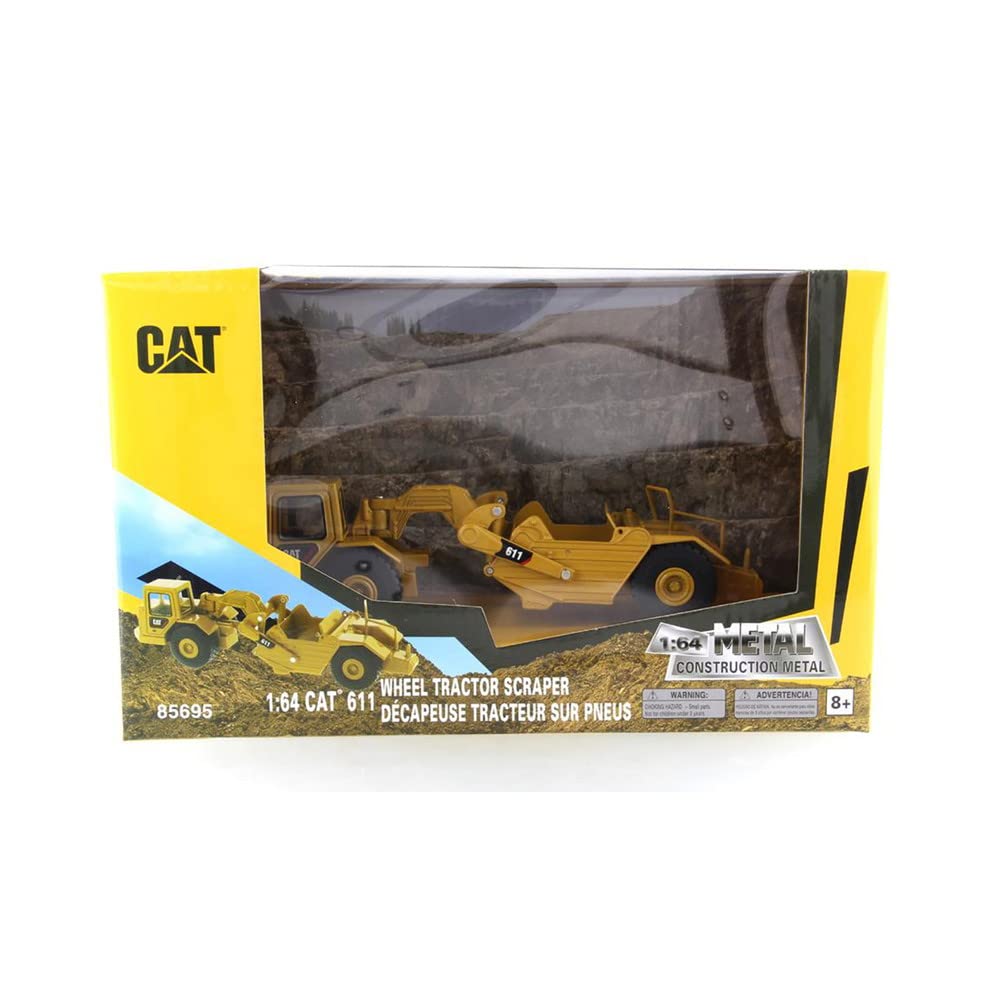 Гибридная коллекция серии CAT Wheel Tractor 611 Scraper 1/64