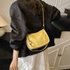 Fashion New Trend Versatile Small Bag Simple Shoulder Armpit Bag Chain Casual Small Square Bag