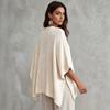 Женский кардиган на пуговицах, однотонный, вязаный, большого размера S, с V-образным вырезом, рукавами летучая мышь, свободный свитер