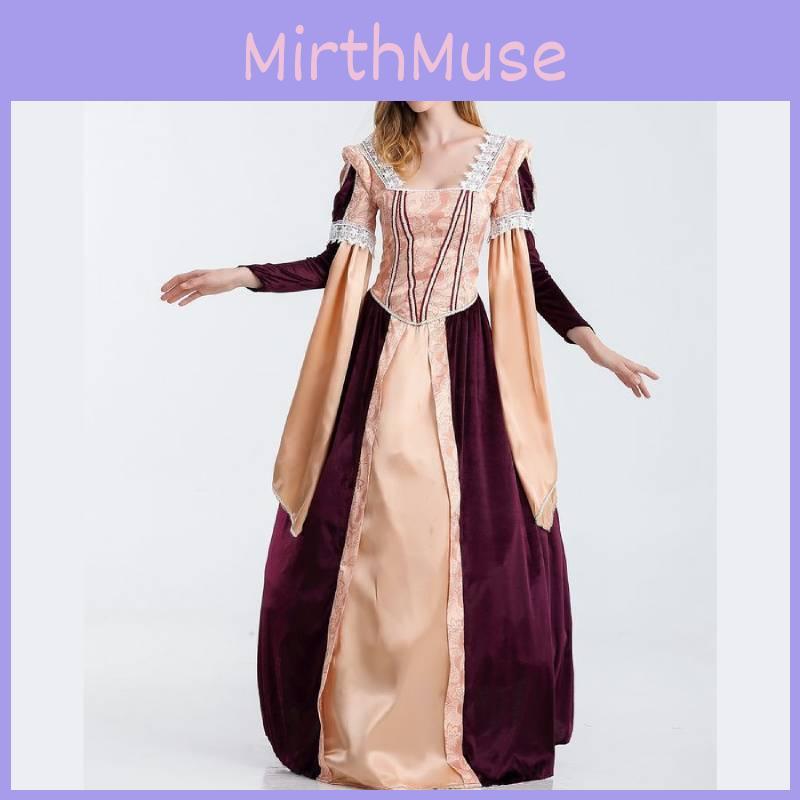 Halloween Cosplay Costumes Retro Vampire Queens Dress For Theme Party Dress Up
