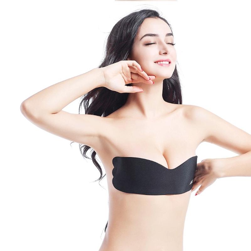 Женские самоклеящиеся бюстгальтеры без бретелей, бюстгальтер с открытой спиной, силиконовый пуш-ап, женские невидимые бюстгальтеры, нижнее белье
