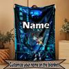Custom Name Personalized Anime Print Blanket, Home Decor, Bedroom, Sofa, Camping, Couch, Gifts for Birthday Christmas
