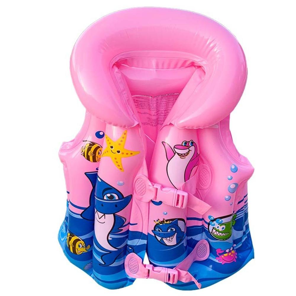 Inflatable Float Vest Independent Airbags Kid Life Jackets Children Safety Vest Water Activities