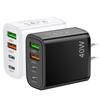 Зарядное устройство для телефона 40 Вт, 2 USB, 2 PD, быстрая зарядка, высокая мощность, универсальная вилка США, дорожный адаптер-зарядное устройство для iPhone, для Samsung, для Huawei, для Xiaomi