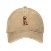Goldendoodle Golden Doodle Dog Hiking Baseball cap Sunshade Travel Denim Sun Hat