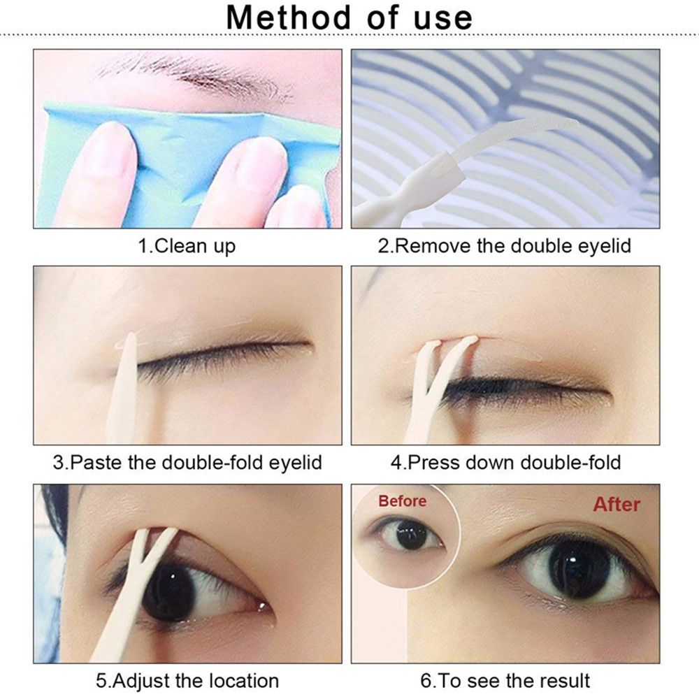 Women Beauty Invisible Breathable Eyelid Stickers Double Side Eyelid Transparent Eye Makeup Tape