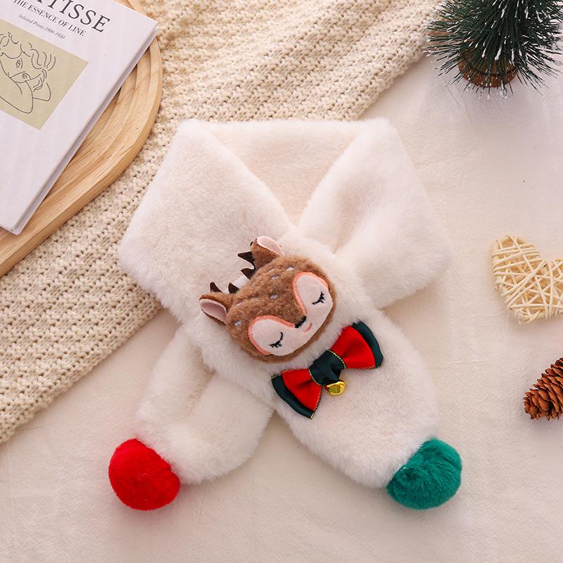 Рождественский снуд: Плюшевый зимний шарф-манишка для младенцев, малышей, мальчиков и девочек