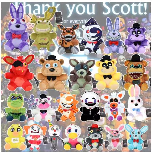 spot New Five Night At Freddy Fnaf Cute Plush Toy Game Doll Bonnie Bear Foxy Cartoon Stuffed Dolls Freddy Toy For Children Gifts